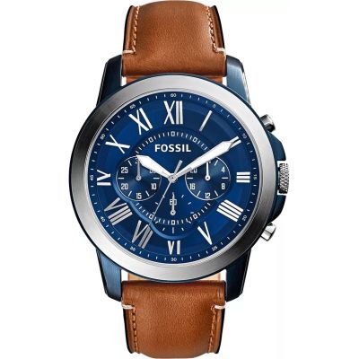 FOSSIL Grant Herrenuhr aus Leder FS5151 + Box