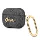 3. Guess 4G Script Metal Collection Schutzhülle für AirPods Pro – Grau