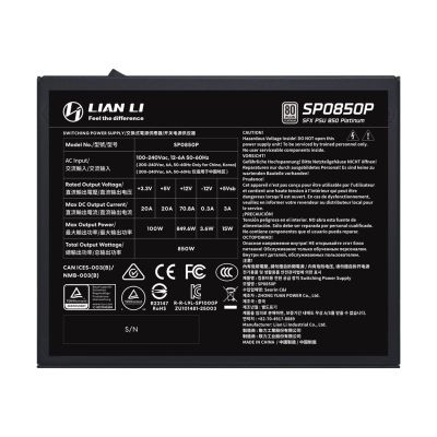 7. Lian Li SP0850P Netzteilmodul 850W 24-Pin ATX SFX Schwarz