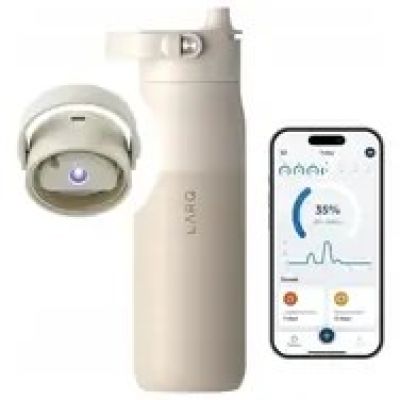 6. LARQ Bottle PureVis 2 - intelligente, selbstreinigende Filterflasche, UV-C-Licht 680ml (Mojave Dune)