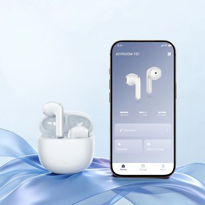 13. Joyroom JR-FB1 Funpods Bluetooth 6.0 In-Ear-Kopfhörer (TWS) mit KI-Funktionen – Weiß
