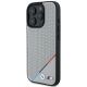 2. BMW M Perforated Tricolor Line MagSafe Hülle für iPhone 16 Pro – Grau