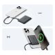 13. Baseus PicoGo AM31 Qi2 5000mAh 20W MagSafe-kompatible Powerbank mit Ständer (mit schwarzem, einfach ummanteltem USB-C-Kabel, 30 cm) – Schwarz