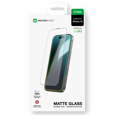 11. AmazingThing Titan Matte Glass Panzerglas für iPhone 16