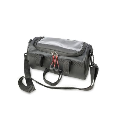 TROIKA BKB30/BK Fahrradtasche und Korb, Fronttasche 4L, Nylon, PVC, Plane, Schwarz