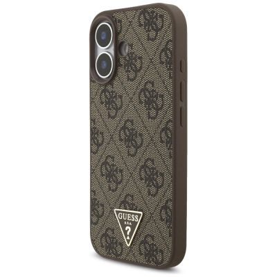 3. Guess 4G Strap Triangle Logo MagSafe Hülle für iPhone 17 - braun