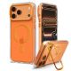 Spigen Ultra Hybrid Optik S MagSafe Hülle für iPhone 18 Pro Max / 17 Pro Max – Transparentes Orange