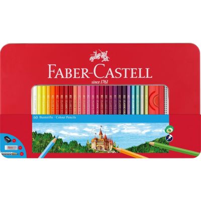 FABER-CASTELL Buntstift sechseckig 60er Metalletui