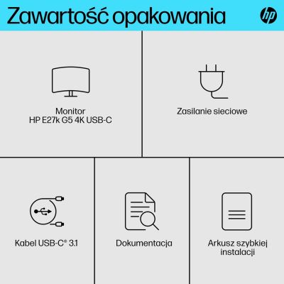 4. HP E-Series Monitor E27k G5 4K USB-C