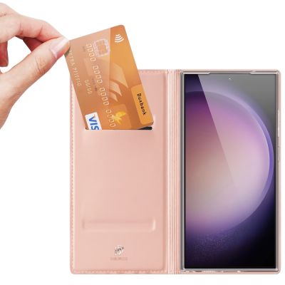 2. Dux Ducis Skin Pro Hülle für Samsung S24 Ultra mit Klappe – Rosa
