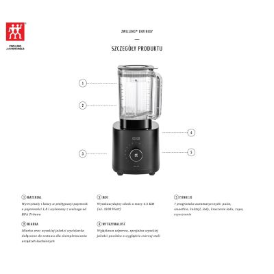 6. Hochleistungsmixer Pro ZWILLING Enfinigy 53001-001-0 Schwarz