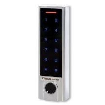 QOLTEC TITAN Touch-Codeschloss mit Fingerabdruckleser | RFID | BT 4.0 | Code | Karte | Schlüsselring | Klingel | IP68