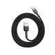 4. BASEUS USB-KABEL AUF USB-C-KANAL 3A 1M GRAU-SCHWARZ