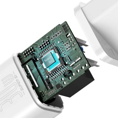 8. Baseus Super Si 1C Schnellladegerät USB Typ C 30W Power Delivery Quick Charge weiß (CCSUP-J02)