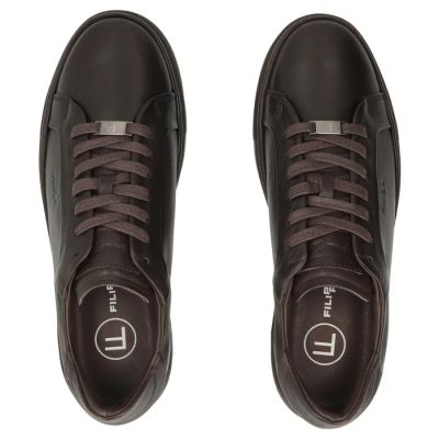 6. Herren-Sneaker aus braunem Leder, Modell Filippo MP8274
