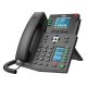 Fanvil X4U Schwarzes VoIP-Telefon mit 12 Leitungen, LCD-Display und WLAN