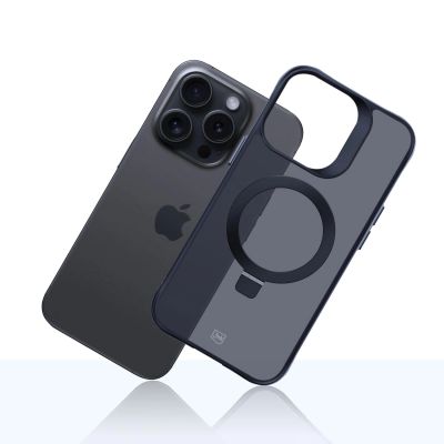 10. 3mk Smoke Case Mag&Stand Hülle für Apple iPhone 14 pro max – Schwarz