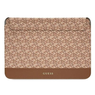 Guess GCube Stripes Tasche für einen 16-Zoll-Laptop – braun