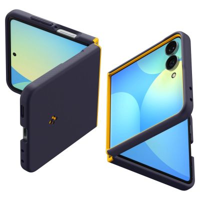 Spigen Nano Pop MagSafe Hülle für Samsung Galaxy Z Flip 8 – Marineblau und Gelb