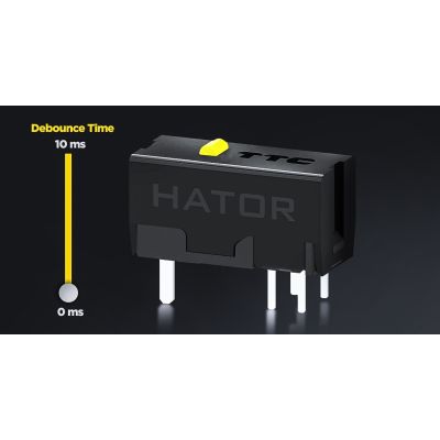 2. HATOR Quasar 3S Ultima 8K Kabellose Gaming-Maus, Rechtshänder, RF-Funk + Bluetooth + USB Typ-C, Optischer Sensor, 30000 DPI