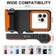 5. Tech-Protect IPX8 Pro wasserdichte Handyhülle – Orange und Schwarz