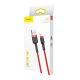 9. Baseus Cafule USB-A / Lightning 2.4A QC 3.0 Kabel 1 m - rot