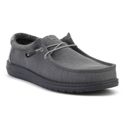 HEYDUDE WALLY STRETCH CANVAS BLOCK GRANIT GRAU/MULTI 44353-1VT