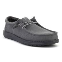 HEYDUDE WALLY STRETCH CANVAS BLOCK GRANIT GRAU/MULTI 44353-1VT