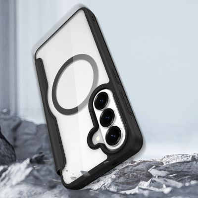 10. Dux Ducis Skin X Pro MagSafe-kompatible Brieftaschenhülle für Samsung Galaxy S26+ - Schwarz