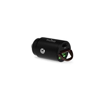 4. Puro Mini 30W Power Delivery USB-C USB-A Autoladegerät – Schwarz