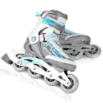 6. Spokey Prime Pro WH/TQ 40 926968 Inlineskates