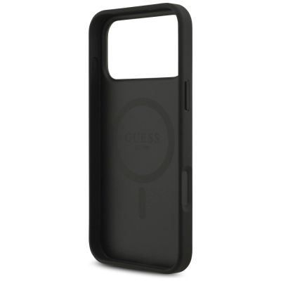 7. Guess 4G Circle Classic Logo MagSafe Hülle für iPhone 17 Pro Max - Schwarz