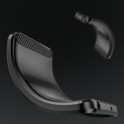 4. Carbon Case Hülle für OnePlus Nord CE 3 flexible Silikon-Carbon-Hülle schwarz
