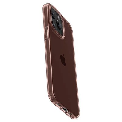 8. Spigen Crystal Flex Hülle für iPhone 15 Pro Max – rosa und transparent