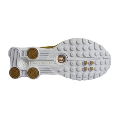 5. Nike Shox R4 Metallic Gold White (GS) Sportschuhe - CW2626-700