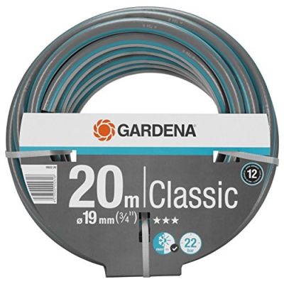 2. Gardena 18022-20 Gartenschlauch 20 m oberirdisch, grau/orange, PVC