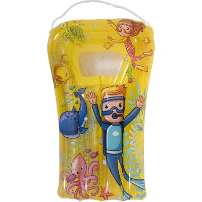 10. Strandmatratze mit Fenster Unterwasserwelt 74x48cm 37591 - GELB