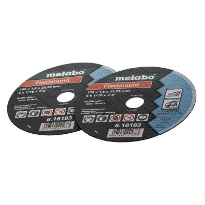 3. METABO W 18 LTX 150 QUICK Winkelschleifer (600404650) + metaBOX 165 L Koffer Grün, Schwarz