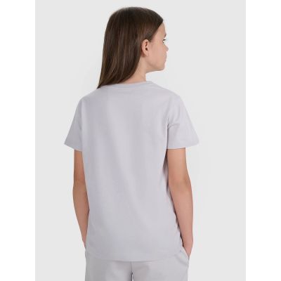 3. Einfarbiges Standard-T-Shirt (2er-Set) für Kinder 4F 4FJRAW25TTSHU3157-90S