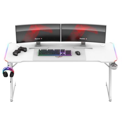 8. Huzaro Hero 4.8 Weißer RGB-Gaming-Schreibtisch