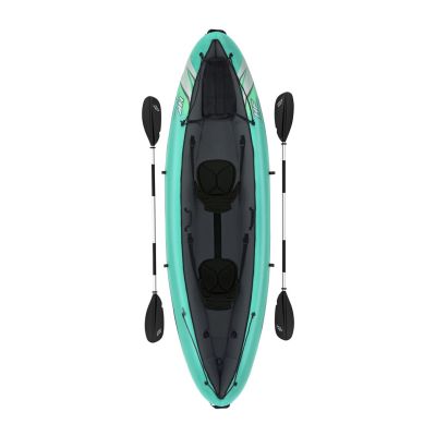 27. Bestway 65052 / 24 Sport Kajak 2-Sitzer Schwarz, Grün, Grau, Mint Acrylnitril-Butadien-Styrol (ABS), Nylon, Polyester, Polypropylen (PP), Polyvinylchlorid (PVC) Aufblasbares Kajak