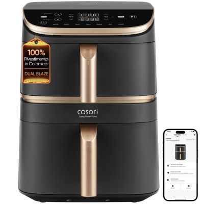 10,8L Cosori Airfryer Turbo Tower Pro Smart Fryer CAF-DC123S-DEUR