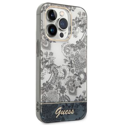 4. Guess GUHCP14XHGPLHG iPhone 14 Pro Max 6,7 "Grau / Graue Hartschalen-Porzellankollektion