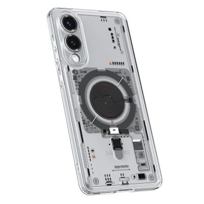 7. Spigen Ultra Hybrid Mag Case mit MagSafe für Samsung Galaxy S25 Edge mit Print - Transparent