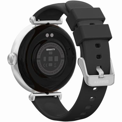 8. Smartwatch Gravity Silber Schwarz 2 Armbänder GT26-9