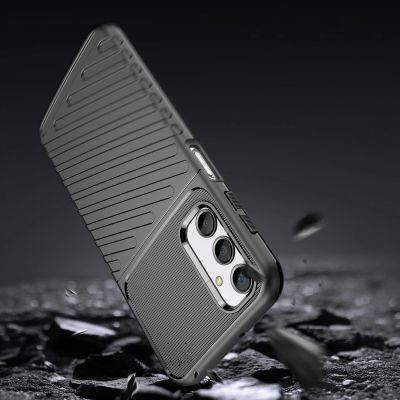 3. Thunder Case Hülle für Samsung Galaxy A24 4G Silikon Armor Case schwarz