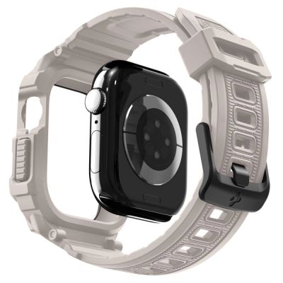 6. Spigen Rugged Armor Pro V2 Apple Watch Armband (46 mm) – Beige