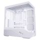 3. Lian Li Vector V100 PC-Gehäuse, Midi-Tower, ATX, RGB, gehärtetes Glas – Weiß