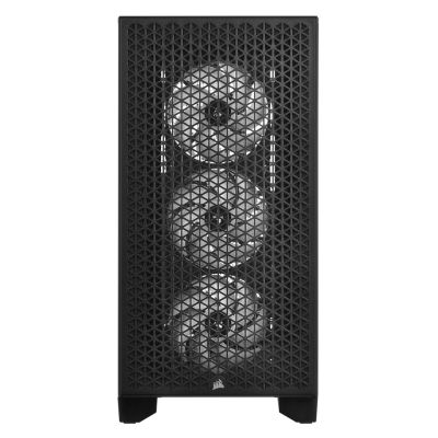 6. Corsair 3000D RGB AIRFLOW Schwarzes Gehäuse