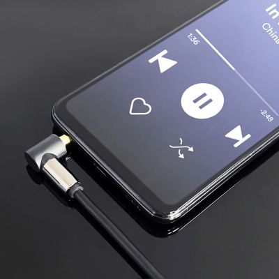 6. Wozinsky AUX-Kabel, rechtwinklig (Stecker-Stecker), Mini-Klinkenkabel, 3 m, Schwarz